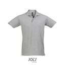 Koszulka Polo Klasyczna Bawełniana Pika L562 - Grey Melange