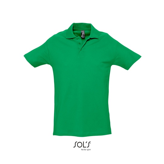 Koszulka Polo Klasyczna Bawelniana Pika L562 - Kelly Green