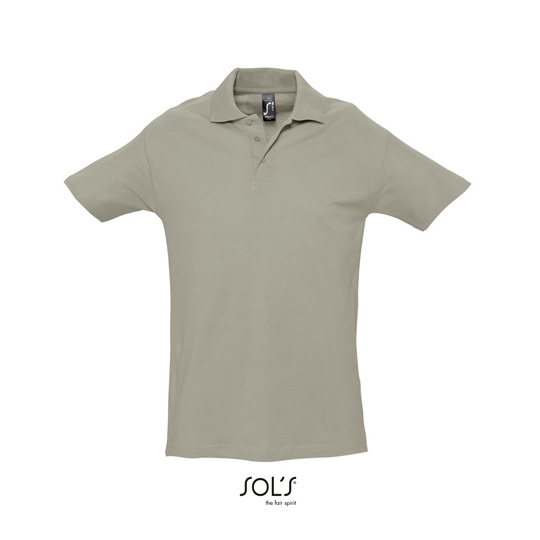 Koszulka Polo Klasyczna Bawelniana Pika L562 - Khaki