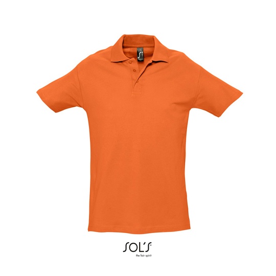 Koszulka Polo Klasyczna Bawelniana Pika L562 - Orange