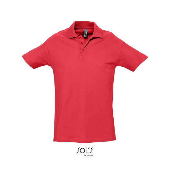 Koszulka Polo Klasyczna Bawelniana Pika L562 - Red