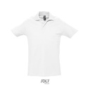 Koszulka Polo Klasyczna Bawelniana Pika L562 - White