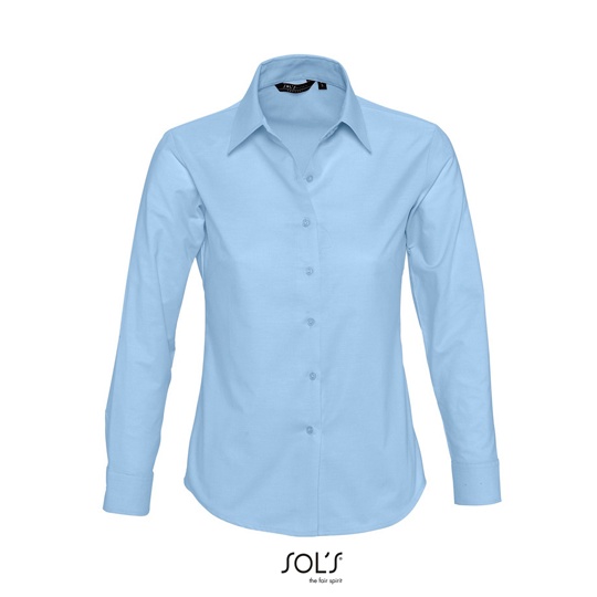 Koszula Damska Klasyczna Oxford L611 - Sky Blue
