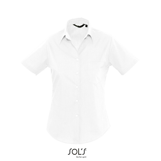 Koszula Damska Slim Popelina L620 - White