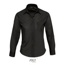 Koszula Damska Klasyczna Popelinowa L621 - Black