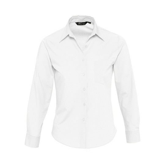 Koszula Damska Klasyczna Popelinowa L621 - White