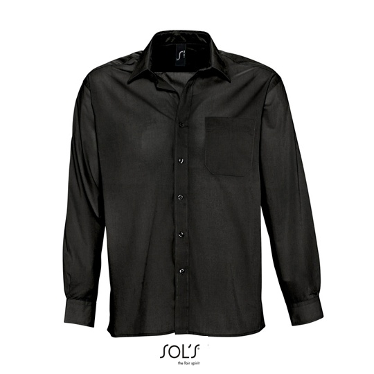Koszula meska klasyczna L623 - Black