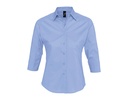Bluzka Dopasowana Bawelna Elastan Popelina L631 - Bright Sky