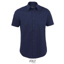 Koszula Meska Slim Popelina Strecz L632 - Dark Blue