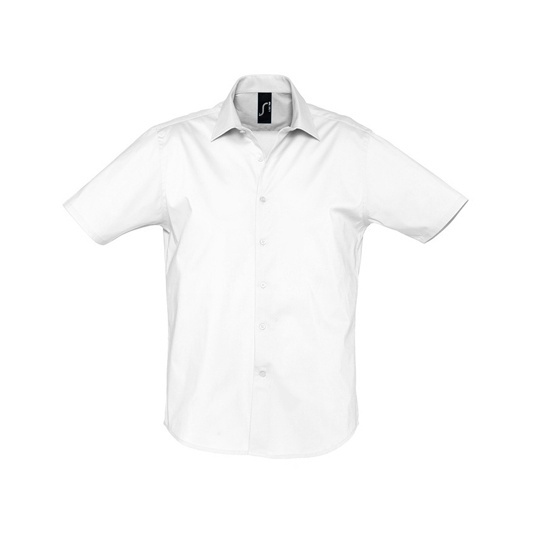 Koszula Męska Slim Popelina Strecz L632 - White