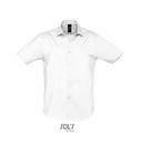 Koszula Meska Slim Popelina Strecz L632 - White