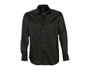 Koszula Męska Slim Popelina ze Streczem L633 - Black