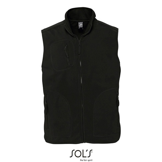 Bezrękawnik polarowy unisex L741 - Black