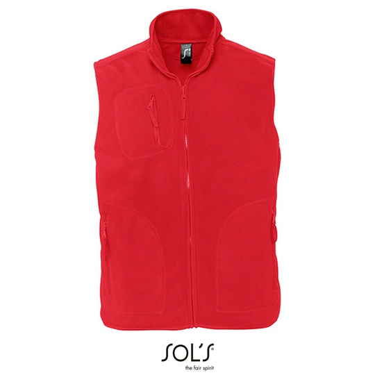 Bezrękawnik Klasyczny Polarowy L741 - Red