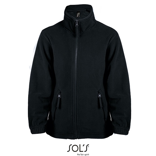 Bluza Dziecieca Klasyczna Polarowa Niemechacaca L742K - Black