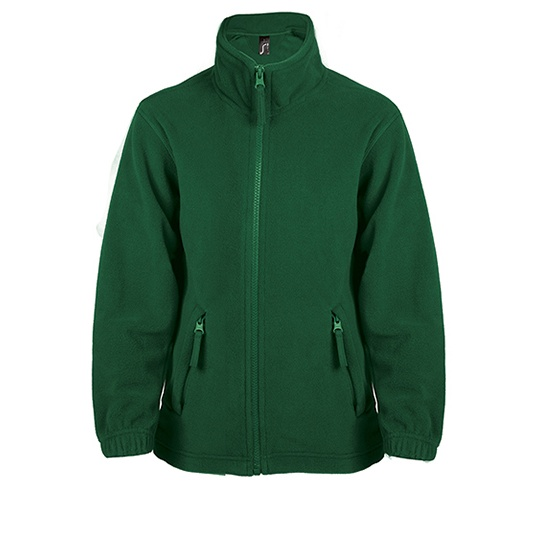 Bluza Dziecięca Klasyczna Polarowa Niemechacaca L742K - Fir Green
