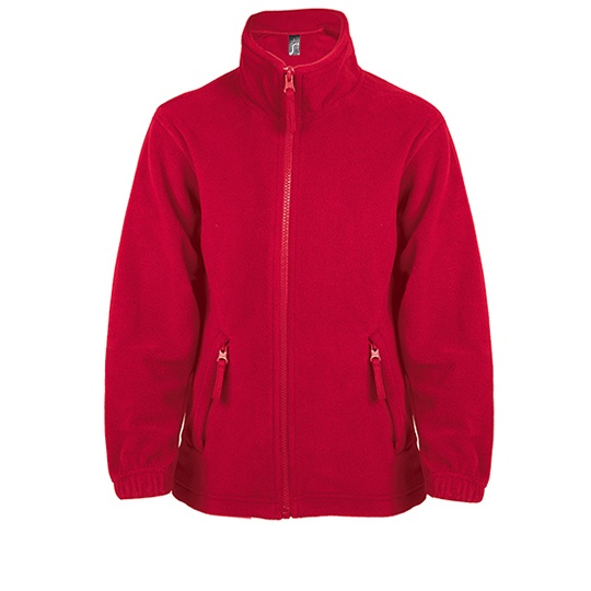 Bluza Dziecięca Klasyczna Polarowa Niemechacaca L742K - Red