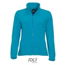Bluza Damska Klasyczna Polarowa Niemechacaca sie L745 - Aqua