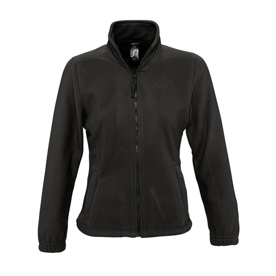Bluza Damska Klasyczna Polarowa Niemechacaca sie L745 - Black