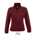 Bluza Damska Klasyczna Polarowa Niemechacaca sie L745 - Burgundy