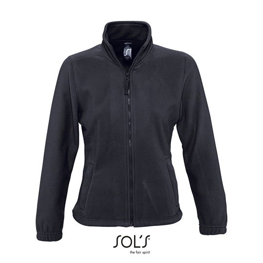 Bluza Damska Klasyczna Polarowa Niemechacaca sie L745 - Charcoal Grey (Solid)