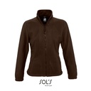 Bluza Damska Klasyczna Polarowa Niemechacaca sie L745 - Dark Chocolate