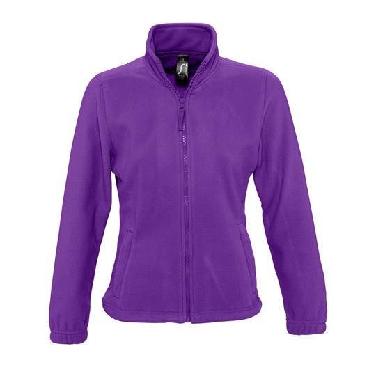 Bluza Damska Klasyczna Polarowa Niemechacaca sie L745 - Dark Purple