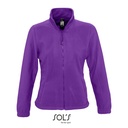 Bluza Damska Klasyczna Polarowa Niemechacaca sie L745 - Dark Purple