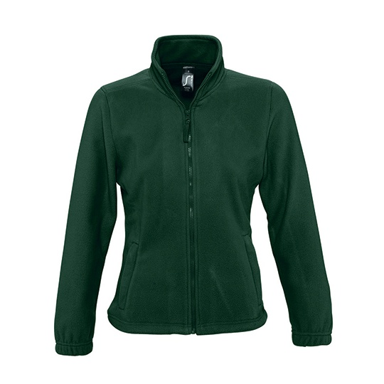 Bluza Damska Klasyczna Polarowa Niemechacaca sie L745 - Fir Green