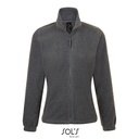 Damska bluza polarowa ze stójką L745 - Grey Melange