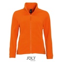 Bluza Damska Klasyczna Polarowa Niemechacaca sie L745 - Orange