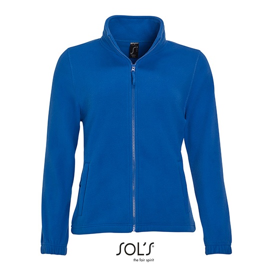 Bluza Damska Klasyczna Polarowa Niemechacaca sie L745 - Royal Blue 241