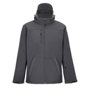 Kurtka Softshell Męska Slim Zimowa Wyscielana L843 - Charcoal Grey (Solid)