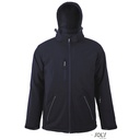 Męski Softshell Zimowy Slim z Kapturem L843 - French Navy