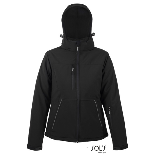 Damski Softshell Slim Wodoodporny Oddychajacy L844 - Black
