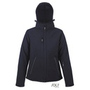 Damski ocieplany softshell slim L844 - French Navy