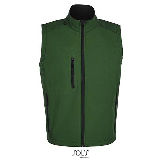 Kamizelka Klasyczna Softshell Wodoodporna Oddychajaca L846 - Bottle Green