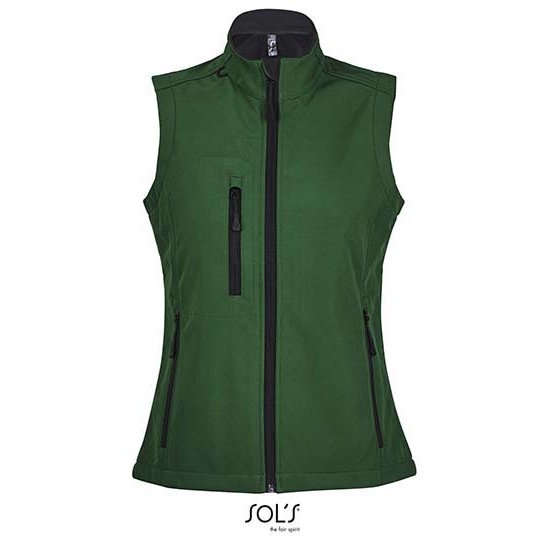 Damska bezrękawnik softshell L847 - Bottle Green