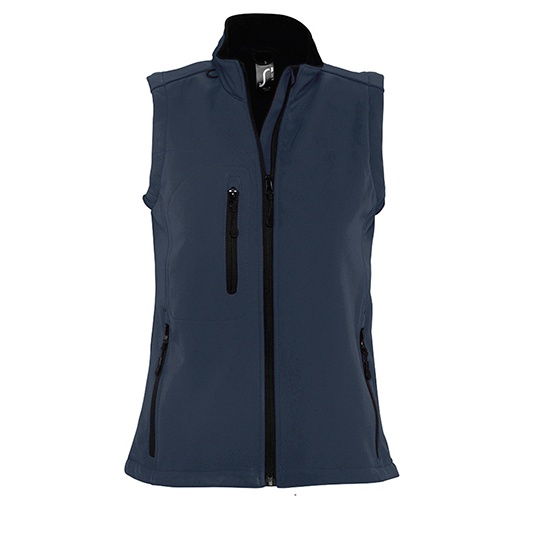 Bezrękawnik Klasyczny Softshell Wodoodporny L847 - French Navy