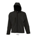 Kurtka Klasyczna Softshell Wodoodporna Oddychająca L848 - Black