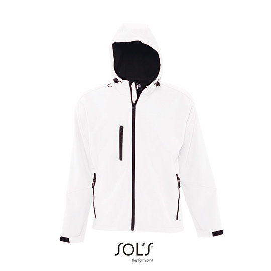 Kurtka Klasyczna Softshell Wodoodporna Oddychajaca L848 - White