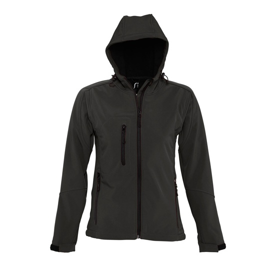 Kurtka Damska Softshell Wodoodporna Oddychająca L849 - Black