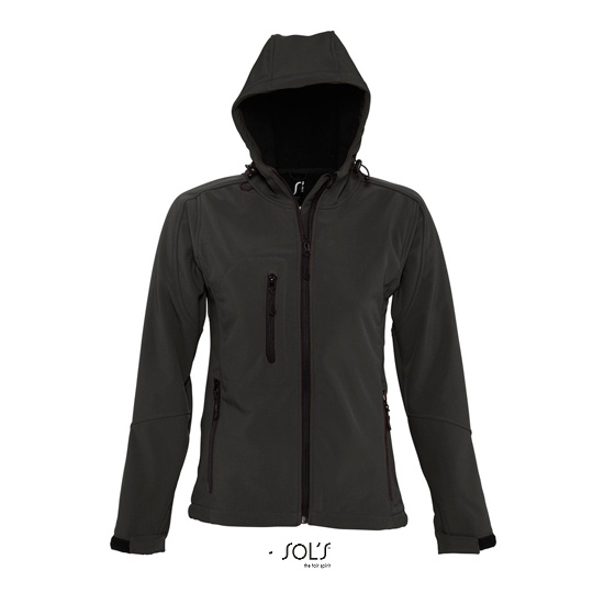 Kurtka Damska Softshell Wodoodporna Oddychajaca L849 - Black