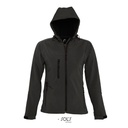 Kurtka Damska Softshell Wodoodporna Oddychająca L849 - Black
