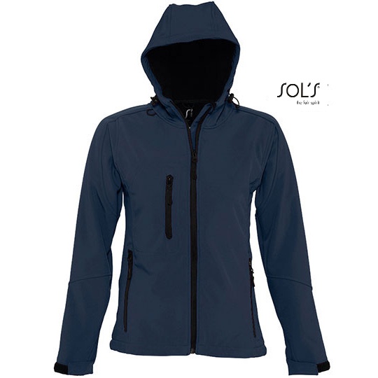 Kurtka Damska Softshell Wodoodporna Oddychająca L849 - French Navy