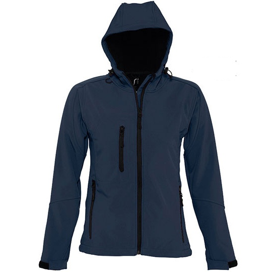 Kurtka Damska Softshell Wodoodporna Oddychająca L849 - French Navy