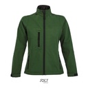 Kurtka Softshell Damska Slim Wodoodporna L863 - Bottle Green