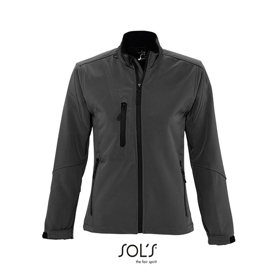Damska kurtka softshell slim L863 - Charcoal Grey (Solid)