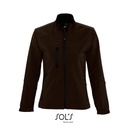 Kurtka Softshell Damska Slim Wodoodporna L863 - Dark Chocolate