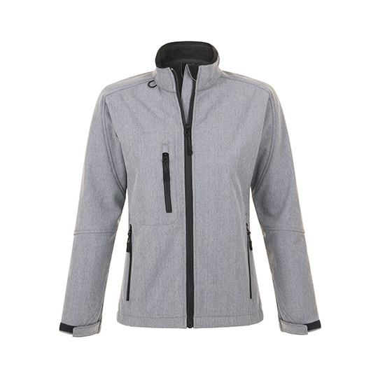 Kurtka Softshell Damska Slim Wodoodporna L863 - Grey Melange